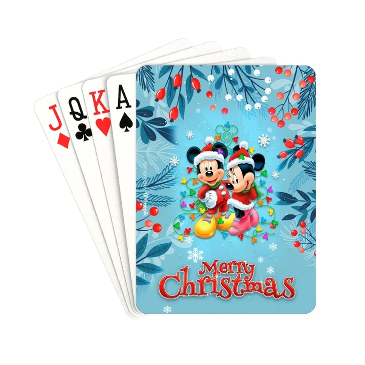Merry Christmas Mk Mn Playing Cards 2.5"x3.5"