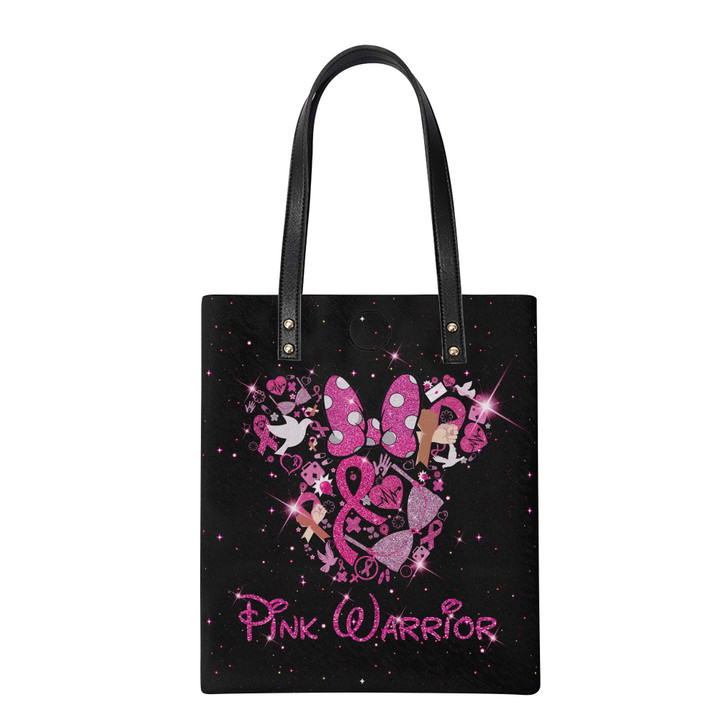 DN Pink Warrior Leather Ordinary Tote Bag Set