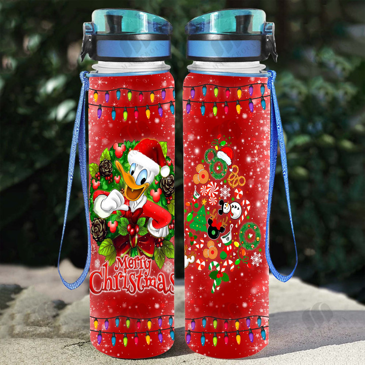 DND Chirstmas Water Tracker Bottle