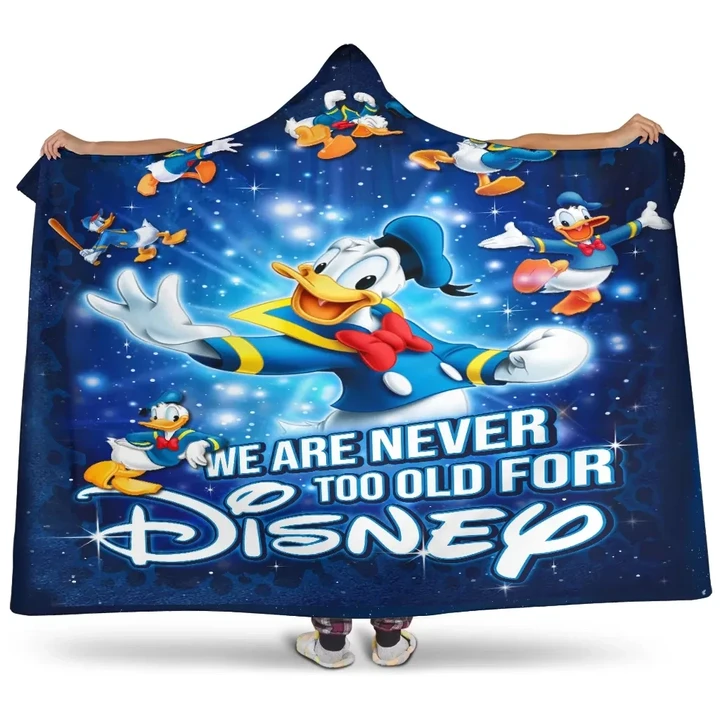 Donald Never Too Old - Disney Hooded Blanket