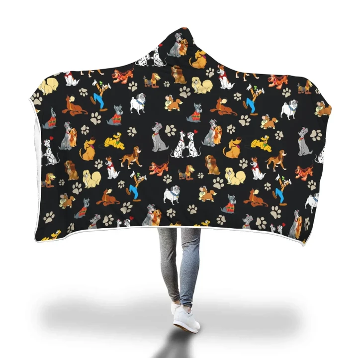 All Dogs Hooded Blanket