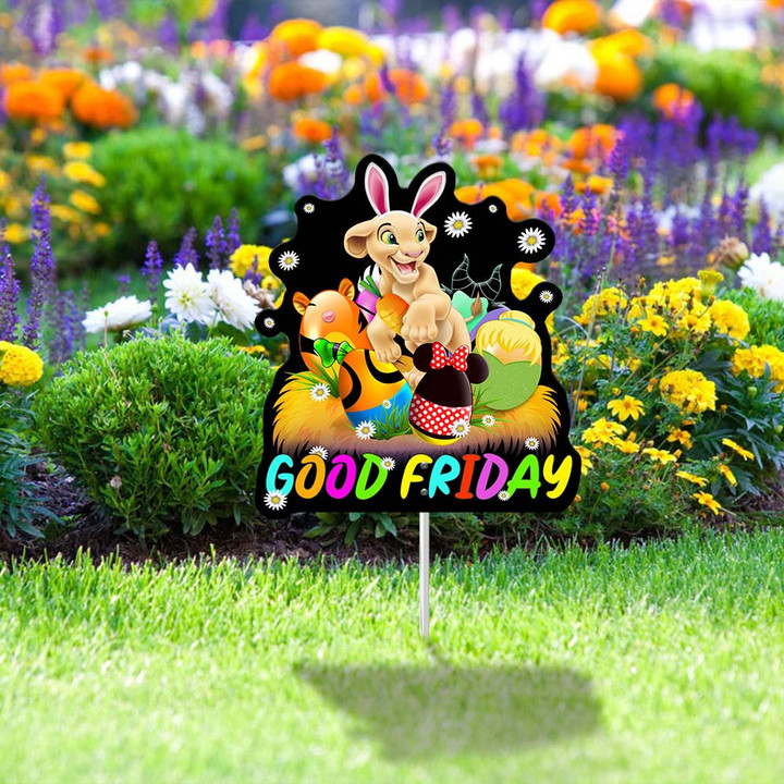 NL Good Friday Metal Garden Sign