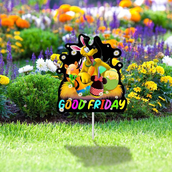 PLU Good Friday Metal Garden Sign
