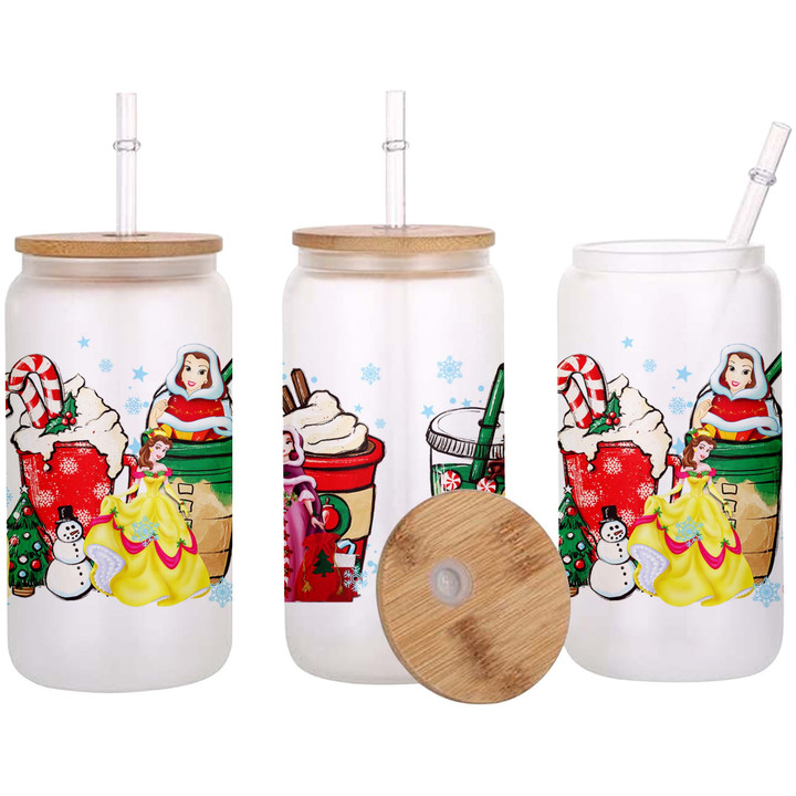BEL Christmas Glass Can - Clear or Frosted