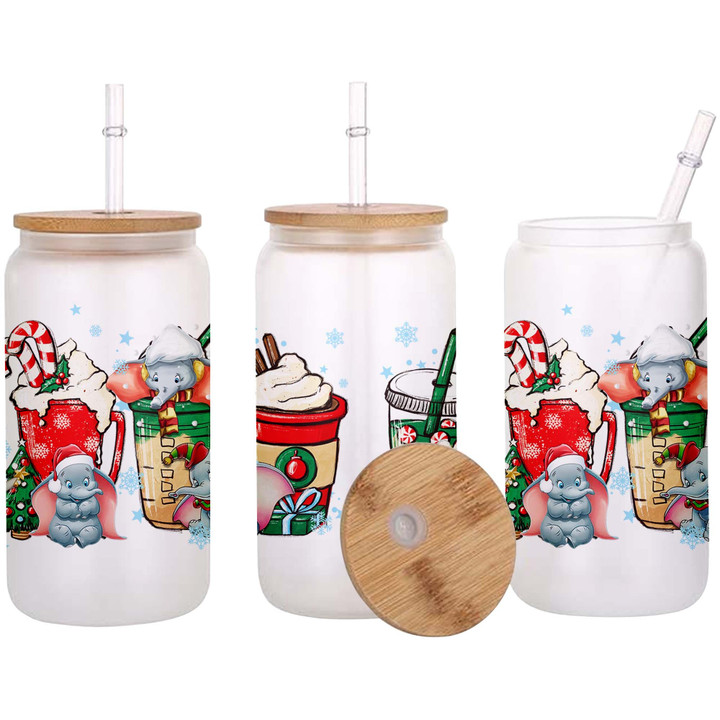 DB Christmas Glass Can - Clear or Frosted