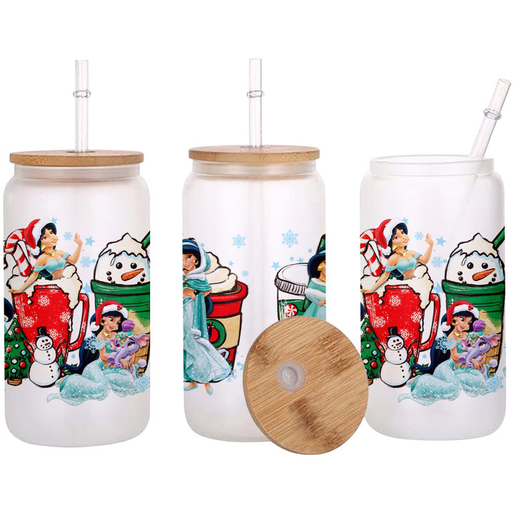 JM Christmas Glass Can - Clear or Frosted