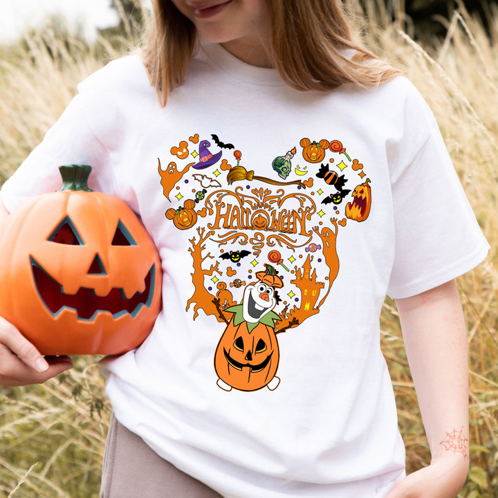 OL Wearing Pumpkin Halloween T-Shirt