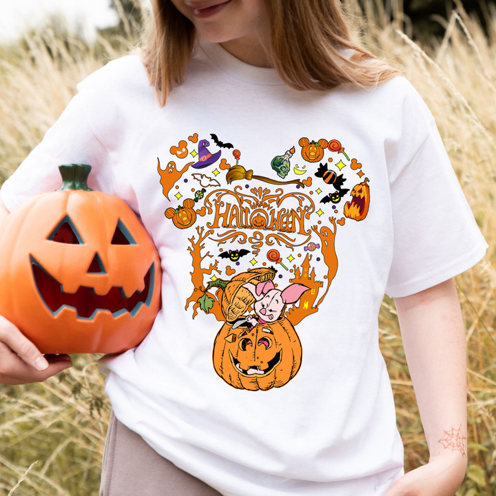 PL Wearing Pumpkin Halloween T-Shirt