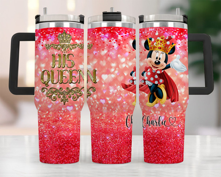 Personalized MN Tumbler 40OZ Hand Cup With Lid + Straw
