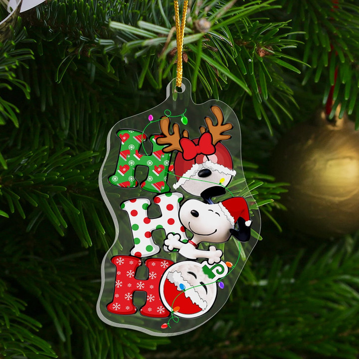 SP Christmas To Do List Ornament - 1-side Transparent Mica