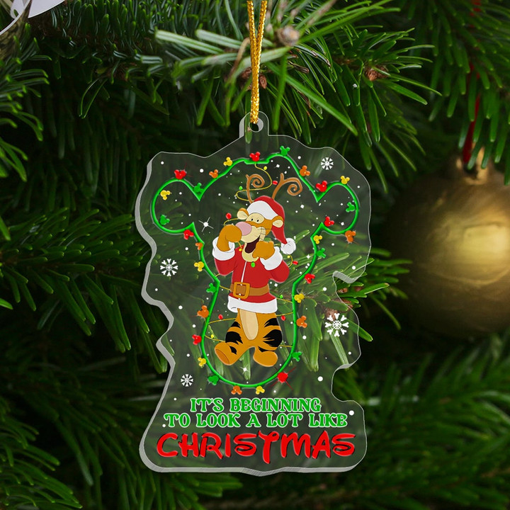 TG Hohoho Christmas Ornament - 1-side Transparent Mica