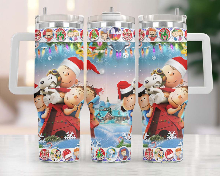 SP Christmas Tumbler 40OZ Hand Cup With Lid + Straw