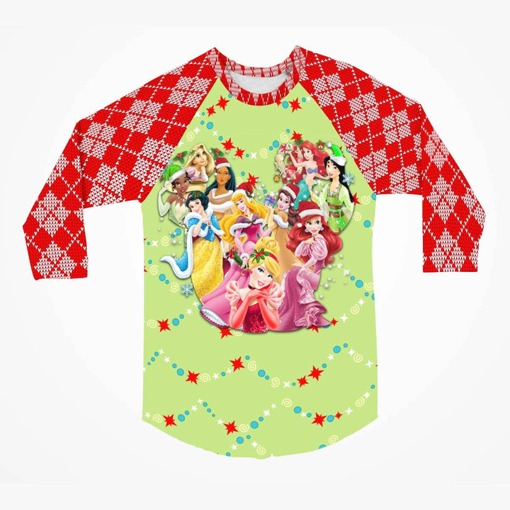 Princess Christmas Raglan Shirt