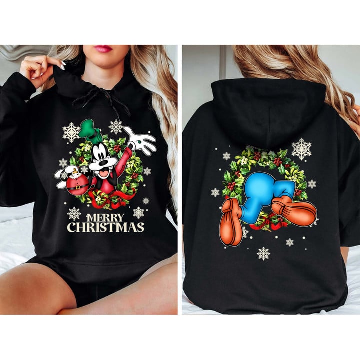 GF Wreath Two-Sided Christmas T-Shirt, Hoodie, Sweatshirt