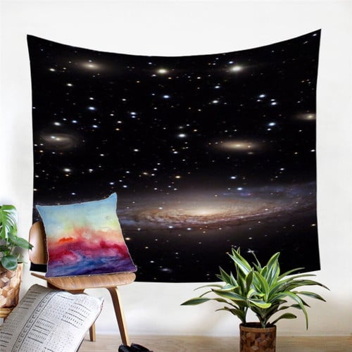 3D Printed Outer Space Universe Tapestry Wall Hanging Home Decoration