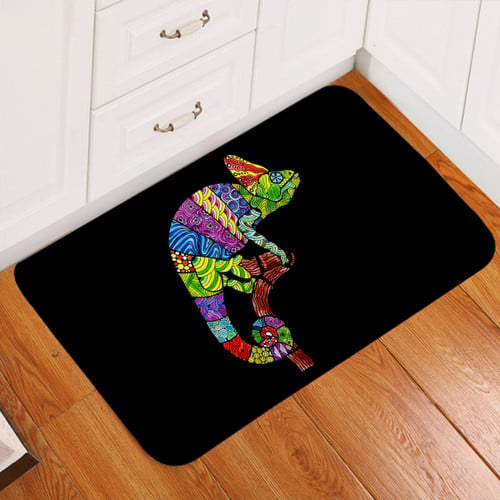 Chameleon Mandala Style Durable Non-Slip Doormat Floor Mat (SW2008)
