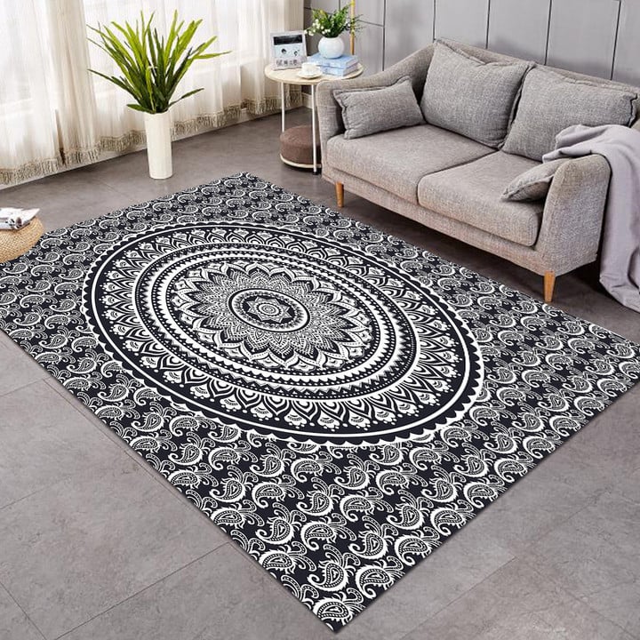 Classical Mandala Style Rug Living Room Carpet (GWBJ16685)