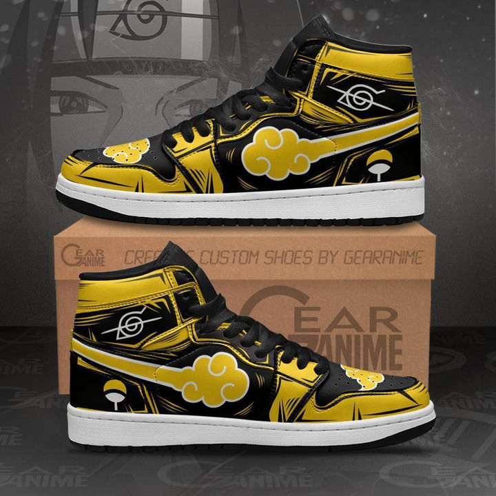 Akt Sneakers Yellow Custom Anime Shoes - 1 - GearAnime
