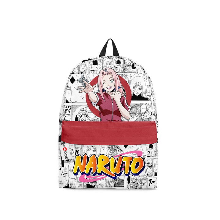 Sakura Haruno Backpack Custom Naruto Anime Bag Manga Style