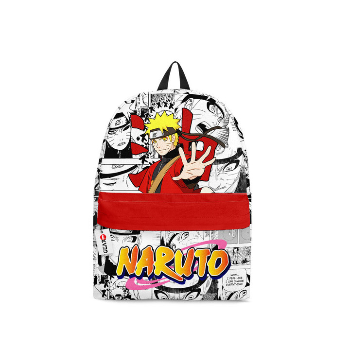 Naruto Uzumaki Sage Backpack Custom Naruto Anime Bag Manga Style