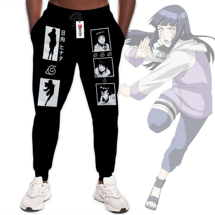 Hyuga Hinata Joggers Custom Anime Naruto Sweatpants Merch