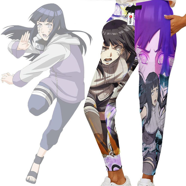 Hyuga Hinata Sweatpants Custom Anime Naruto Joggers Merch