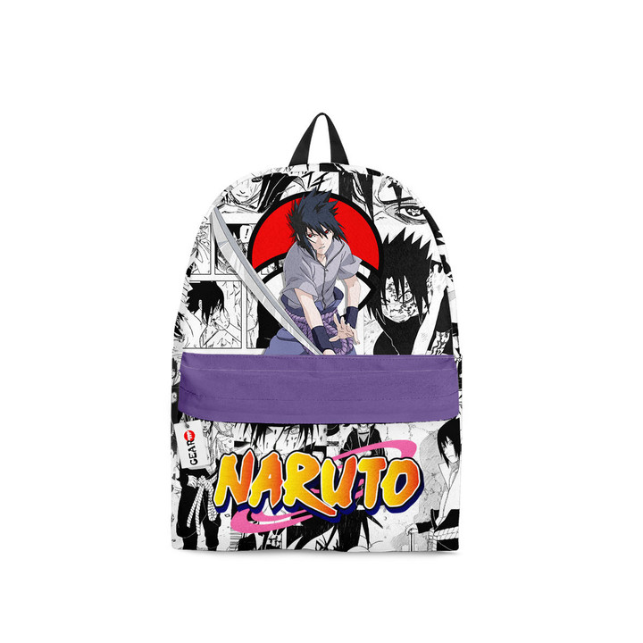 Sasuke Uchiha Backpack Custom Naruto Anime Bag Manga Style
