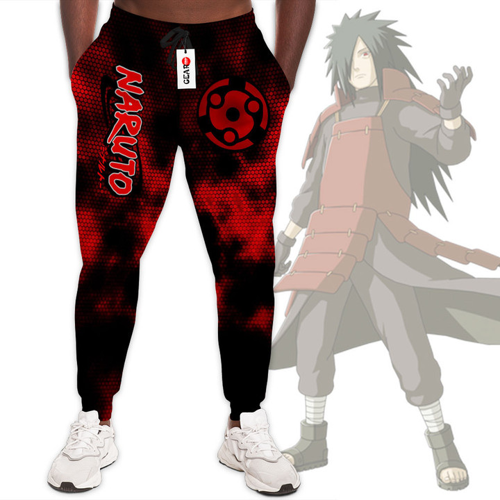 Madara Uchiha Mangekyo Sharingan Sweatpants Custom Anime Naruto Joggers Merch