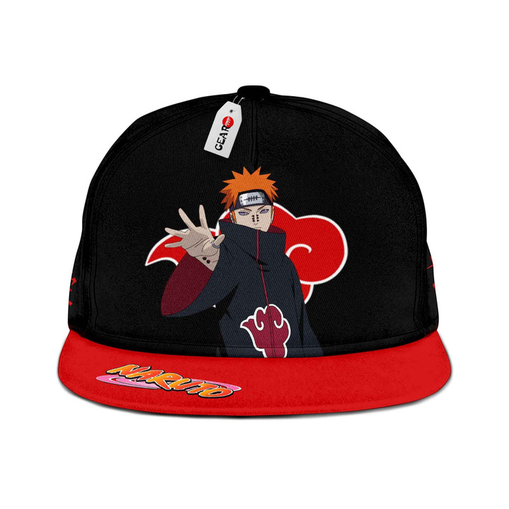 Akatsuki Pain Snapback Hat Custom Seal Naruto Anime Hat-Gear Otaku