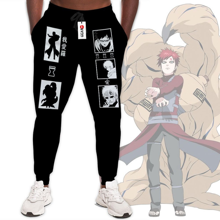 Gaara Joggers Custom Anime Naruto Sweatpants Merch