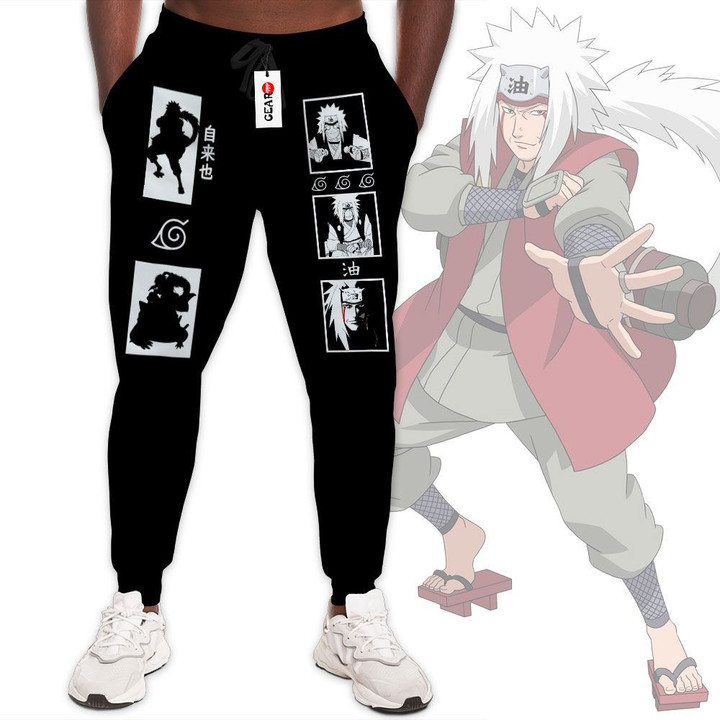 Jiraiya Joggers Custom Anime Naruto Sweatpants Merch