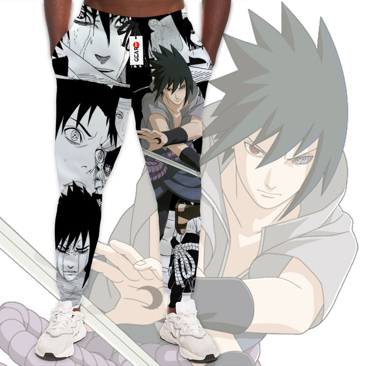 Sasuke Uchiha Custom Naruto Anime Joggers Merch Manga Style