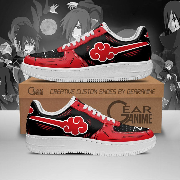 Akatsuki Shoes Custom Anime Shoes PT10 - 1 - Gear Naruto