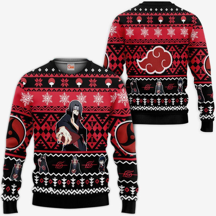Akt Itachi Ugly Christmas Sweater Custom Xmas Gifts Idea - 1 - Gear Naruto