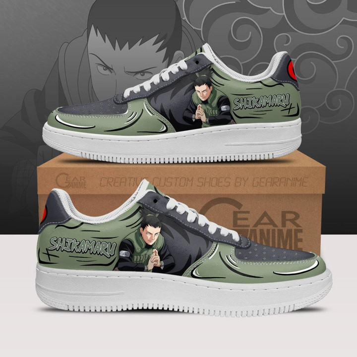 Shikamaru Air Sneakers Custom Anime Shoes For Fan - 1 - Gear Naruto
