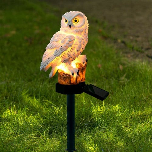 Owl Landscape Ornament Solar Power LED Light