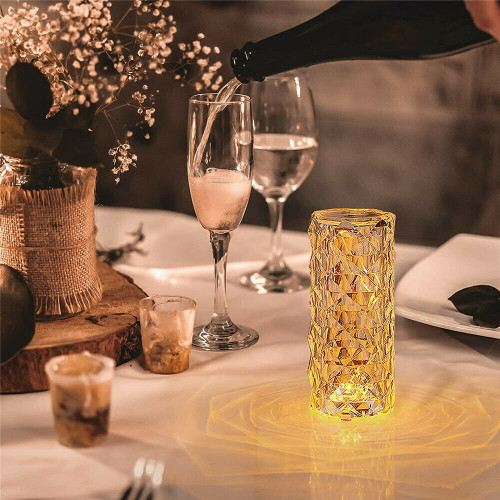 LED Crystal Table Lamp Valantines Day