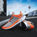 Men Running Shoes Long Race Trainers Breathable Elastic Glide Marathon Air Sneakers