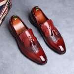 Men Dress ShoesT Luxury Fashion Italian Style Leather Loafer Shoes