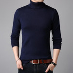 Men Sweater Winter High Neck Thick Warm Slim Fit  Knitwear