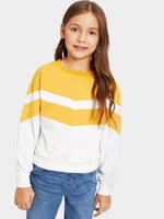 Girls Cut And Sew Pullover