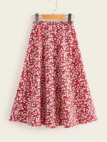 Girls Ditsy Floral Print Skirt