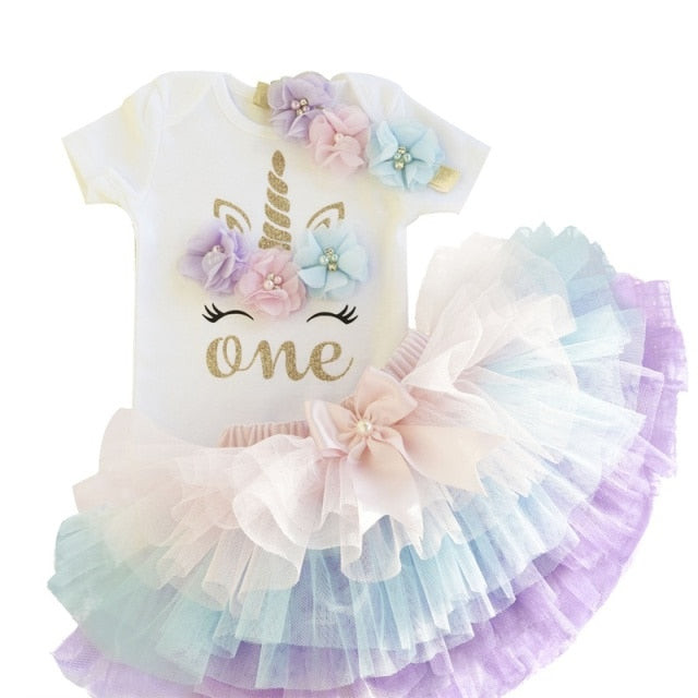 Baby Girl Dress Unicorn Party Girls Tutu Dress