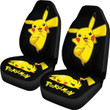 Funny Pikachu Pokemon Anime Fan Gift Car Seat Covers H Universal Fit