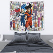 Dragon Ball Anime Tapestry | DB Goku Vegeta All Characters Background Tapestry Home Decor
