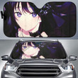 Anime Girl Purple K Car Sun Shade Universal Fit