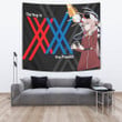 Darling In The Franxx Anime Tapestry | Zero Two Horns With Strelizia Tapestry Home Decor