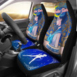Sailor Mercury Characters Sailor Moon Main Car Seat Covers Vintage Style Anime Universal Fit