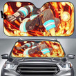 Fire Force Fire Auto Sunshade Anime Universal Fit
