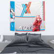 Darling In The Franxx Anime Tapestry | Sexy Zero Two In Red Suit Artwork Tapestry Home Decor